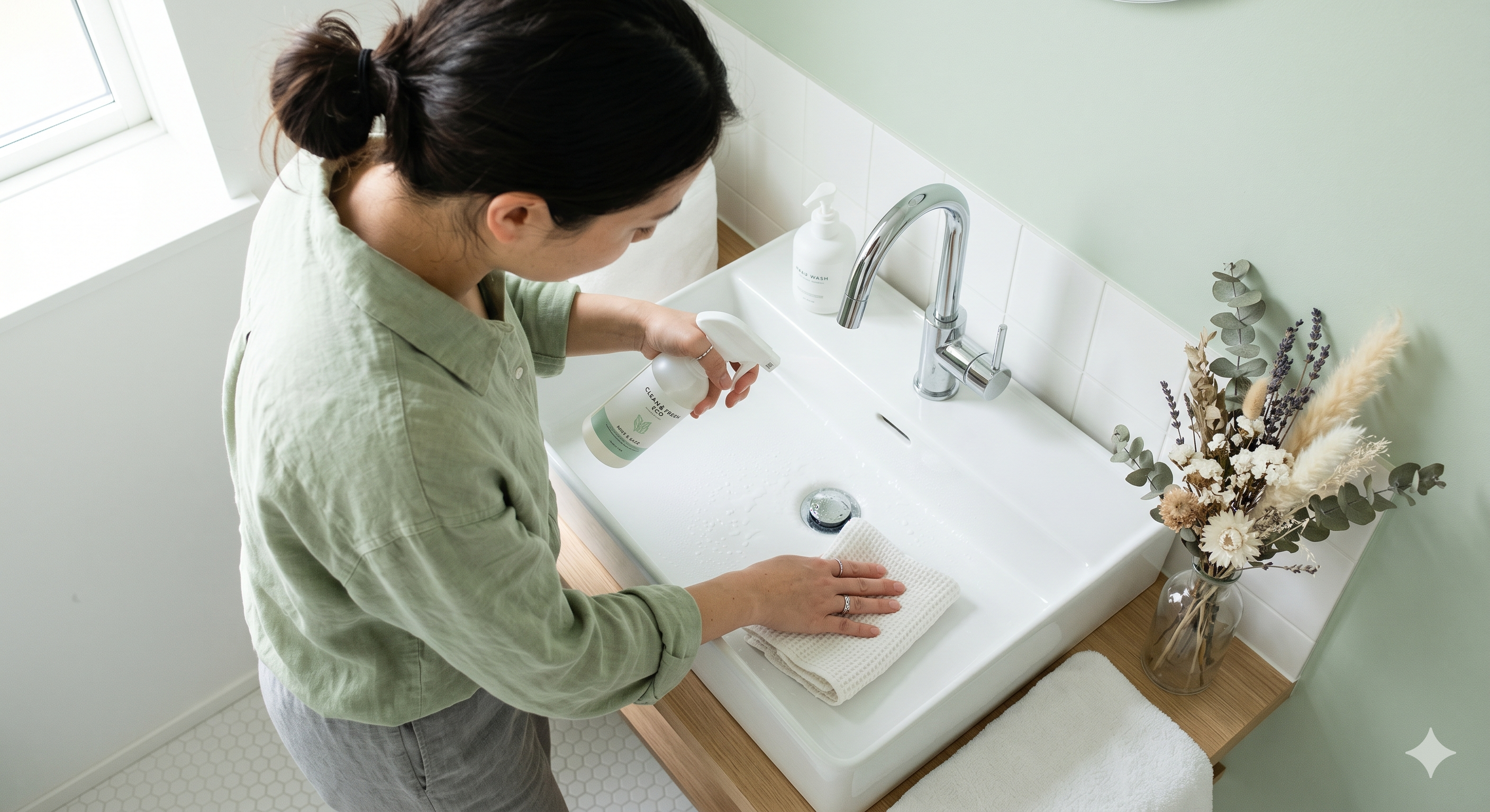 Reinigungsfachkraft bei der Arbeit – Clean Clever Nord